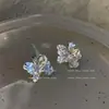 Pendientes de Moda 2022 para Mujer Coreanos Elegantes Pendientes de Celebridad de Internet Diseño de Viento Frío Pendientes Irregulares de Flor