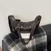 Bolso tipo dumpling de cuero encerado para mujer, estilo coreano retro casual 2026, bolso croissant de gran capacidad, bolso de hombro cruzado de moda, transfronterizo