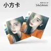 Tarjetas Mini Cuadradas Personalizadas con Temática de Estrellas y Diseños de Anime Láser para Impresión de Fotos de Fans