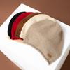 Sombrero de Rizo de Cachemira 100% Pura de Siete Agujas Doble Espesor para Hombre y Mujer Estilo Occidental a la Moda Otoño e Invierno Nuevo Gorro de Punto