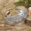 Accesorios de Plata Antigua Estilo Étnico, Joyería del Tíbet y Nepalí, Pulseras para Mujer Estilo Exótico, Pulseras de Plata Miao