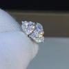 Brinco de coração com zircônia colorida incrustada com diamantes, moda europeia e americana para mulheres, brincos de casamento, joia para orelha