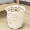Cubo de Basura Grande de Tapa Abierta para Sala de Estar, Dormitorio, Cocina, Baño del Hogar, Aro de Presión, Papelera, Plástico Simple, Venta al por Mayor