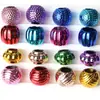 Cor Metálica de Natal Cor de Galvanoplastia UV Resistente à Cor Grande Furo Bola de Amora Frutas Redondas Contas DIY Artesanal Corrente de Celular Acessórios