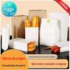 Saco de papel kraft branco para alimentos, saco de papel à prova de óleo para órgãos, batatas fritas, frango, arroz, flor, sacos de frango frito, saco de lanche em estoque
