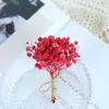 Mini Ramo de Flores Secas Transfronterizo de 12 cm Novia Dama de Honor Ramillete de Boda Decoración de Caja de Regalo Flor Eterna Recuerdo