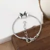 Pulseira de Cobre Banhado Exquisita Simples Versátil Popular em Vendas Transfronteiriças Pulseira de Prata da Moda Personalizada Pulseira Feminina com Zircônia