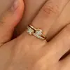 Anillo Abierto Vintage Cruz Cachorro Corazón Tachonado con Diamantes, Anillo Ajustable Único y Versátil para Hombres y Mujeres
