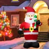 Exclusivo transfronteiriço para decorações de Natal explosivas, adereços de layout do local de 1,2 m muletas pequenas infláveis Papai Noel