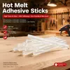 Barras de pegamento termofusible de alta viscosidad de 7 mm, transparentes; Barras de pegamento termofusible fuertes y ecológicas de 11 mm para manualidades