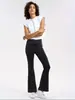 Jeans Feminino Flare Cintura V Venda Quente Direto da Fábrica Cintura Alta Elástico Controle de Barriga Moda Versátil Casual Calças Longas Novo Estilo