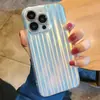 Capa Colorida Gradiente Laser para Celular Adequada para Iphone16/17Pro Aurora Fosca Capa Macia Apple 13/8Plus
