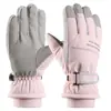 Guantes de Esquí para Mujer, Invierno, Exteriores, Ciclismo, Impermeables, Montañismo, Cortavientos y Resistentes al Frío, Deportivos, Acolchados de Terciopelo, Cálidos
