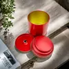 Latas Redondas de Té en Stock, Latas de Almacenamiento Metálicas Selladas, Cajas de Lata con Tapa para Té