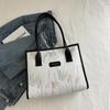 Bolso de lona para mujer, gran capacidad, nuevo bolso de hombro informal de verano 2024, bolso de mano de clase popular de este año