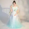 Traje de Performance Guzheng de Alta Qualidade para Meninas, Novo Estilo Chinês Degradê 2026 Coro de Performance de Música Folclórica Exame de Arte Vestido de Noite