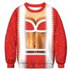 Sudadera de Cuello Redondo con Estampado Digital de Moda de Tendencia Transfronteriza Navidad Estampado 3D Sudadera de Cuello Redondo de Manga Larga
