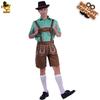 Disfraz de Halloween Traje de Tirantes Cuadros Verdes Marrón Cerveza Fiesta Disfraz de Fiesta Disfraz Cosplay