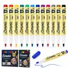 Set de Marcadores de Pintura Cerámica Impermeable Cerámica Pintura Piedra Graffiti DIY Bolígrafo de Pintura Bolígrafo Marcador Base Agua