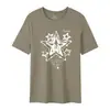 [Personalização Profissional] Camiseta Masculina de Manga Curta 100% Algodão Longo de Xinjiang Contagem 50 Impressa com Máquina de Impressão Direta da Marca Brother Importada
