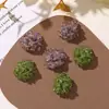 Atmósfera de Campo Verde Estilo Bosque de Principios de Primavera Cristales Perlas Hortensia Aretes DIY Pinzas Laterales Anillos Accesorios Florales para Zapatos