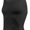 Colete Modelador Masculino Transfronteiriço Exclusivo no Exterior Aperto Abdominal Escultura Corporal Aperto no Peito Camada Base Esportiva Camiseta Regata Atacado BX16
