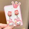 2025 Nuevos Pendientes Falsos Anti-Dolor de Princesa Kuromi para Niñas Pendientes de Dibujos Animados de Verano para Niños Sin Perforación Pendientes Joyería