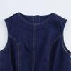 Vestido midi largo de mezclilla con cuello redondo sin mangas y cintura europea y americana transfronteriza para mujer AliExpress 7484054