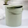Cubo Grande de Plástico con Tapa, Se Puede Usar como Taburete, para Lavado de Autos, Pesca, Almacenamiento, Cubo Portátil, Cubo de Almacenamiento, Jardín de Infancia