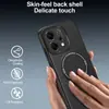Adequado para Capa Magnética Oppo Reno16Pro 16F 15F 13 A6Pro A5X A3X Capa com Suporte de Fibra de Carbono