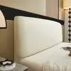 Funda de Cama para Casa de Alquiler 2025 Nueva Engrosada Todo Incluido Funda de Respaldo Cuero Elástico a Prueba de Polvo e Impermeable Funda de Mesita de Noche