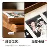 Soporte de exhibición de marco de fotos polaroid de madera maciza para bodas, impresión de fotos y venta al por mayor, marco vacío de 3 pulgadas para parejas, rejilla de tres paneles para DIY
