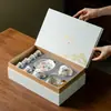 Juego de Té de Flor de Peonía y Pájaro tipo Jade Set de Regalo de Alta Gama Modelo Nuevo 2025 Juego de Té Kung Fu Tetera Taza de Té Gaiwan