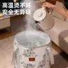 Cubo Plegable para Pies, Cubo Profundo que Llega por Encima de las Pantorrillas, Bolsa para Baño de Pies en Casa que Cubre las Rodillas, Cubo de Vaporación con Temperatura Constante Calentado, Tina para Spa de Pies