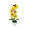 Bacia nova onda transfronteiriça 7 orquídeas Phalaenopsis vaso de flores simulação paisagem fotografia de casamento decoração de fotos flores artificiais pequenas plantas em vaso