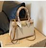 Simples all-match estilo ocidental bolsa axila alta textura moda ombro mensageiro saco pedra padrão menina saco