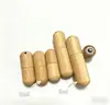 Nova Garrafa Rollerball Redonda de Bambu com Franja para Óleo Essencial, Garrafa de Refil de Perfume de Bambu Estilo Antigo, Garrafa de Perfume Vazia