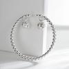 Pulsera de Anillo de Un Paso de Campana Doble Torcida de Palacio Estilo Palacio Retro Pulsera de Pensamiento de Un Paso Pulsera de Campana Torcida Femenina Femenina