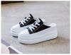 Zapatos de Media Piel para Mujer con Suelas Gruesas para Primavera y Verano, Zapatos sin Cordones de Punta Cerrada con Aumento Oculto de Altura, Sandalias de Plataforma, Cómodos y Antideslizantes