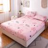 Bedhat Funda de colchón universal de una pieza para dormitorio Cubierta protectora a prueba de polvo Colcha fija Cubrecama Sábana Juego de tres piezas Amazon