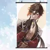 Yuan Shen anime pintura de parede pôster de tecido de seda pintura em rolo anime pintura de parede atacado rolo anime secundário yuan periférico