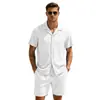Amazon Camisa Casual de Botones de Manga Corta para Hombre Pantalones de Playa de Vacaciones Conjunto de Shorts Deportivos de Manga Corta de Secado Rápido