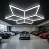 Luz Hexagonal de LED em Favo de Mel Super Brilhante para Garagem RGB Dimmable Película Impermeável Luz para Lavagem de Carros Teto para Oficina de Reparo Automotivo