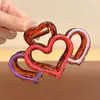 Pinza para el pelo de verano estilo ins con bloques de color para mujer, pasador lindo de lunares japoneses para niña, pinza de tiburón grande para recogidos.