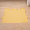 Tapete de Alimentação para Pet Silicone Impermeável Antiderrapante Tapete para Tigela de Gato Tapete Espesso para Comer Placa Grande para Comida de Cachorro À Prova de Salpicos Fácil de Limpar