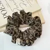 Diadema de Lazo para el Pelo de Leopardo Plisado de Gama Alta Retro para Mujer, Lazo para el Pelo de Otoño/Invierno con Temperamento para Moño Bajo
