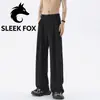 Pantalones retro estilo Hong Kong, modernos y minimalistas de corte slim para el verano de 2026, adecuados para el uso diario, ir al trabajo y ocasiones de negocios informales