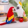 Muñeco de Loro Lindo Simulación Muñeco de Pájaro King Kong Juguete de Peluche Adornos Creativos Divertidos Regalo de Cumpleaños para Niños