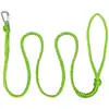 Corda de nylon trançada dupla amarelo-esverdeada corda de cais comprimento selecionável corda de amarração com gancho acessórios de corda domésticos marinhos