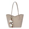 Bolso Grande de Alta Capacidad, Sencillo y Versátil para Mujer 2025 Nuevo Otoño Moda Retro Bolso Cubo Bolso de Hombro Casual para el Día a Día